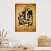 Een kerstcadeau: je wordt gejaagd poster (Keuken)