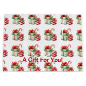 Een kerstcadeau ontworpen cadeautas (Voorkant)