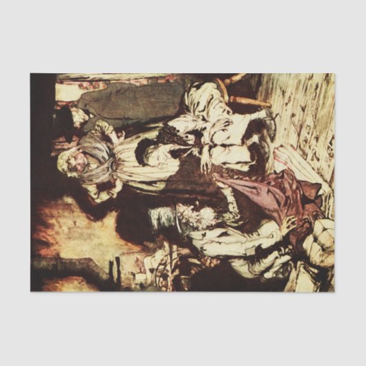 Een kerstcadeaupapier 10 tissuepapier (Voorkant)