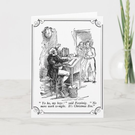 Een kerstcadeautje: Kerstmis. Feestdagen Kaart (Voorkant)