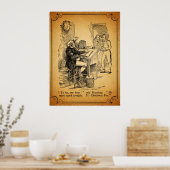 Een kerstcadeautje: Kerstmis. Poster (Keuken)