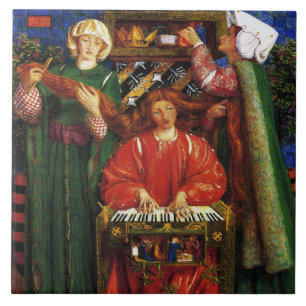 Een kerstcarol (Kerstmis) (Dante Gabriel Rossetti) Tegeltje