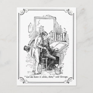 Een kerstcarol: Laat het alleen Feestdagenkaart