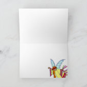 Een kerstengel Oekraïense volkskunst Feestdagen Kaart (Binnen)