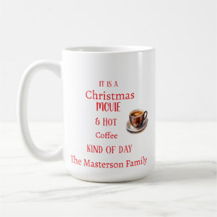Een kerstfilm en warme koffie soort dag koffiemok