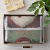 Een kerstgroet van Santa - Vakantie Tissuepapier (Geschenk)