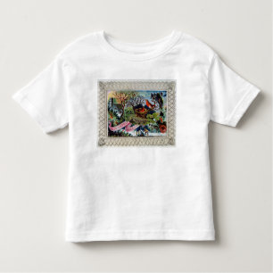 Een kerstgroet, Victoriaans briefkaart Kinder Shirts