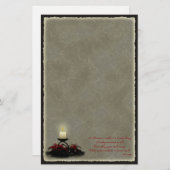 Een kerstkaarswerk briefpapier (Voorkant / Achterkant)