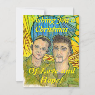 Een kerstkaart ter ondersteuning van Oekraïense li
