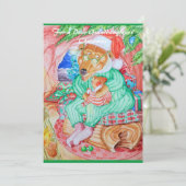 Een kerstkaart van een lieve kleindochter. (Staand voorkant)