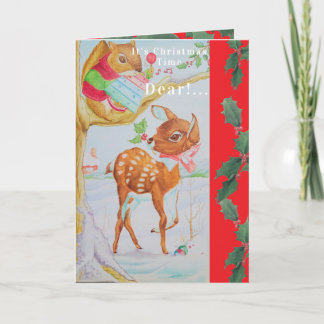 Een kerstkaart voor een lieve kleine meid kaart