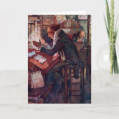 Een kerstkarol: Cratchit en Scrooge Bedankkaart (Voorkant)