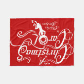 Een kerstkarol fleece deken (Voorkant (Horizontaal))