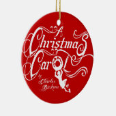 Een kerstkarol keramisch ornament (Rechts)
