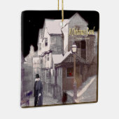 Een kerstkarol keramisch ornament (Rechts)