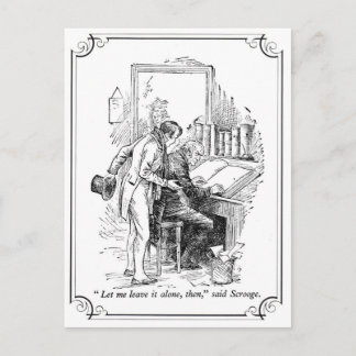 Een kerstkarol: Laat het maar. Feestdagenkaart