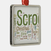 Een kerstkarol metalen ornament (Rechts)