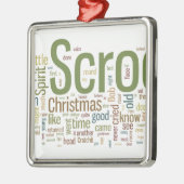 Een kerstkarol metalen ornament (Links)