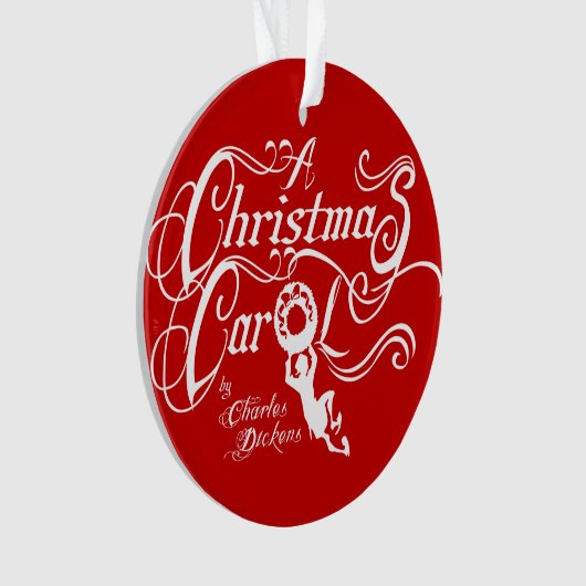 Een kerstkarol ornament (voorkant)