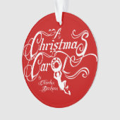 Een kerstkarol ornament (voorkant)