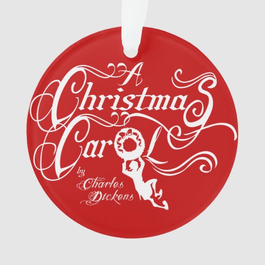 Een kerstkarol ornament (voorkant)