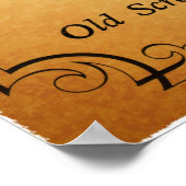 Een kerstkarol: Oude scrollen Poster (Hoek)