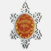 Een kerstkarol tin sneeuwvlok ornament (Rechts)