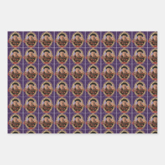 Een kerstkarolwrapppapier inpakpapier vel