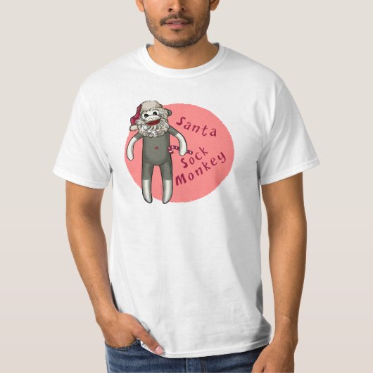 Een kerstkerstkerstman-sokaap t-shirt (Voorkant)