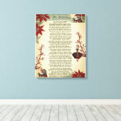 Een kerstlied: Ole St. Nick | Canvas Afdruk (Insitu (Houten vloer))