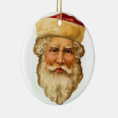 Een  kerstman keramisch ornament (Rechts)