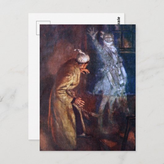 Een kerstman: Marleys Ghost Briefkaart (Voorkant / Achterkant)