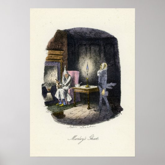 Een kerstman - Marleys Ghost Poster (Voorkant)