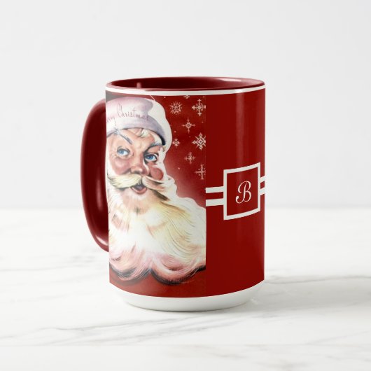 Een kerstman mok (Voorkant links)