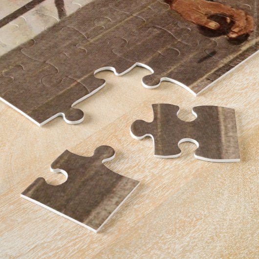 Een kerstman: Tim en Mr Cratchit Legpuzzel (Zijkant)