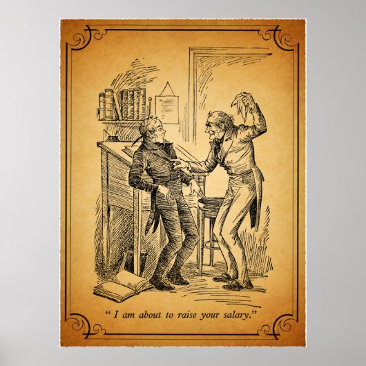 Een kerstman: Verhoog je salaris Poster (Voorkant)