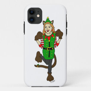een kerstmeisje iPhone 11 hoesje