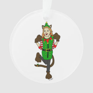 een kerstmeisje ornament