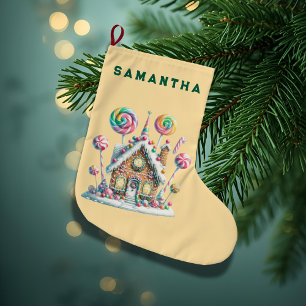 Een Kerstmis in Candyland Persoonlijke Sock Grote Kerstsok