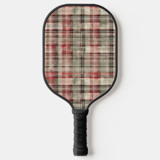 Een Kerstmis Tartan Bloem Ontwerp Serie #2 Pickleball Paddle