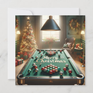 Een kerstvakantie van vrolijkheid feestdagenkaart