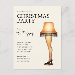 Een kerstverhaal beenlamp   Kerstfeest Feestdagenkaart