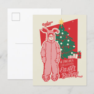 Een kerstverhaal   gestoorde paashaas briefkaart