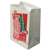 Een kerstverhaal | gestoorde paashaas medium cadeauzakje (Achterkant Gekanteld)