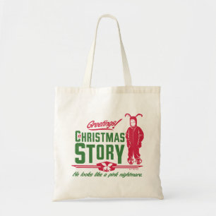 Een kerstverhaal   Hij ziet eruit als een roze nac Tote Bag