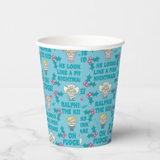 Een kerstverhaal | Ralphie het Patroon van het Kin Papieren Bekers (Rechts)