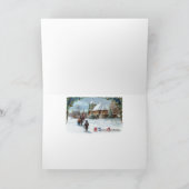 Een kerstvos! feestdagen kaart (Binnen)