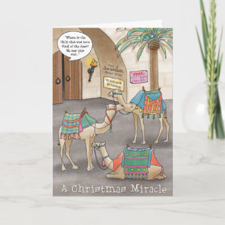 Een kerstwonder feestdagen kaart