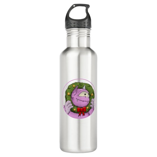 Een Kerstwonderfles voor Monsters Waterfles (Voorkant)