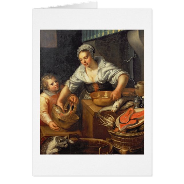 Een keukenscène (Voorkant)